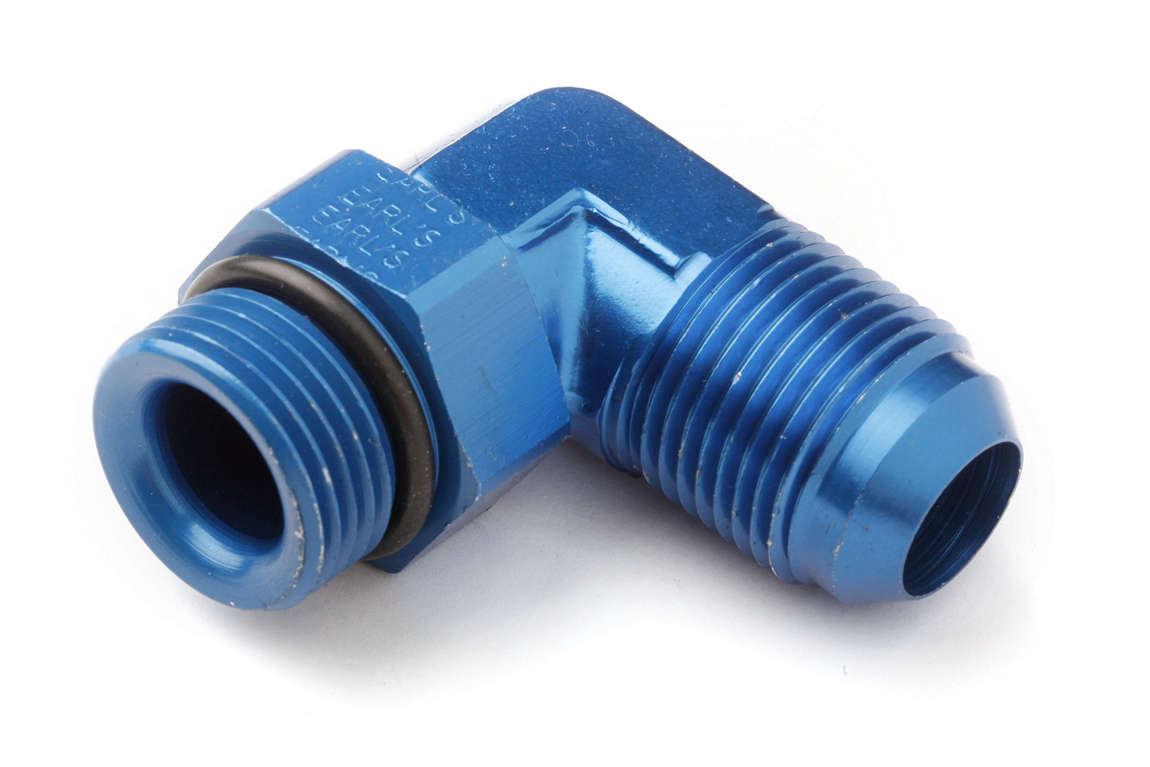 8an Male 90-Deg Swivel to 7/8-14 AN-NPT Fittings and Components Earl's Performance