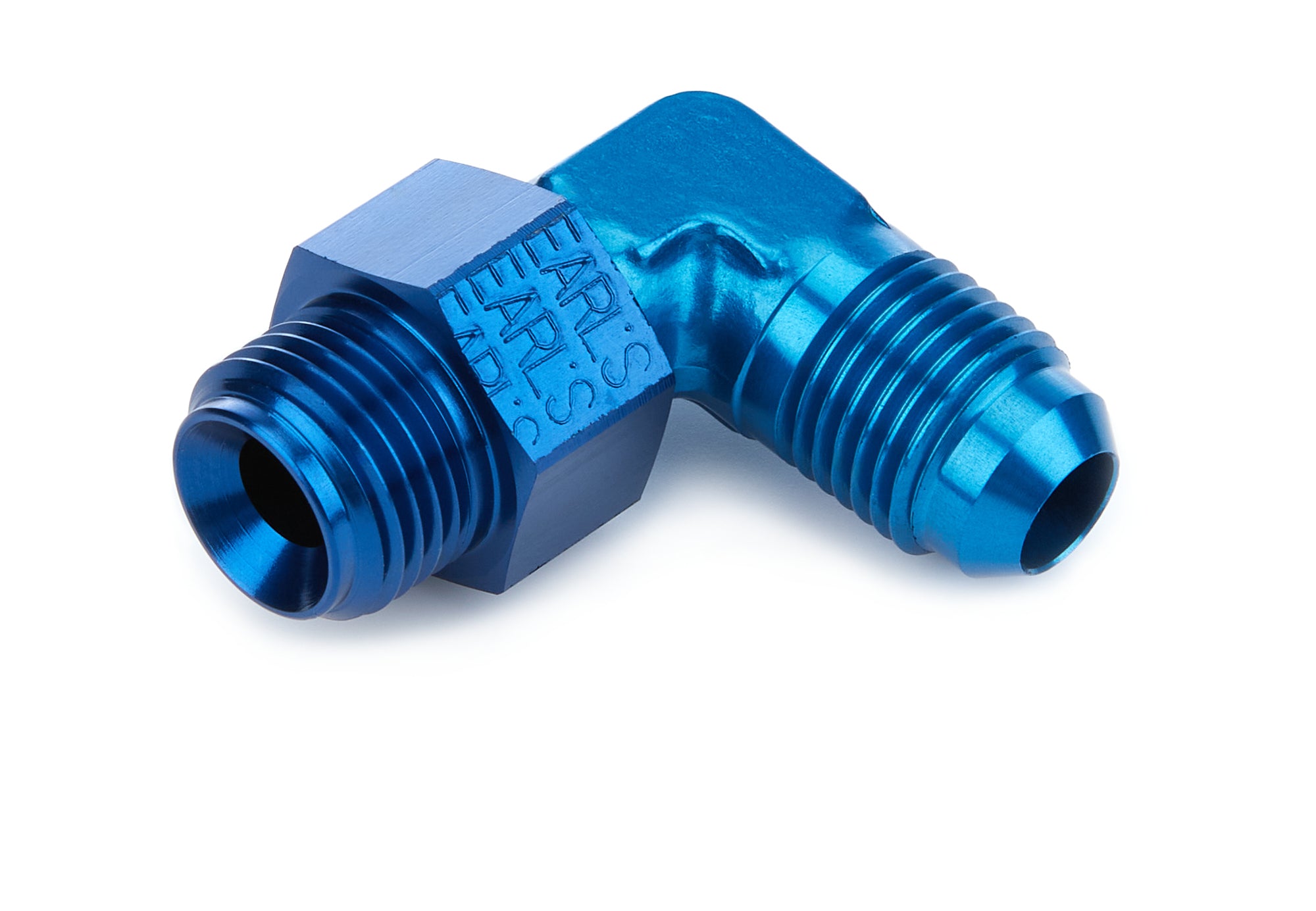-6 Male 90 Deg to 5/8-18 Male Adapter Fitting AN-NPT Fittings and Components Earl's Performance