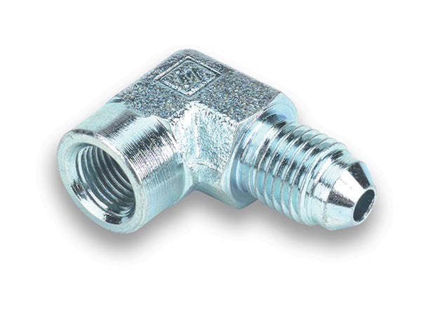 -3 90 Deg. to 1/8 NPT Gauge Fitting AN-NPT Fittings and Components Earl's Performance