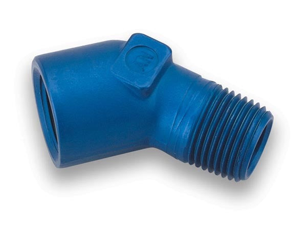 1/4 Npt 45 Deg Elbow AN-NPT Fittings and Components Earl's Performance