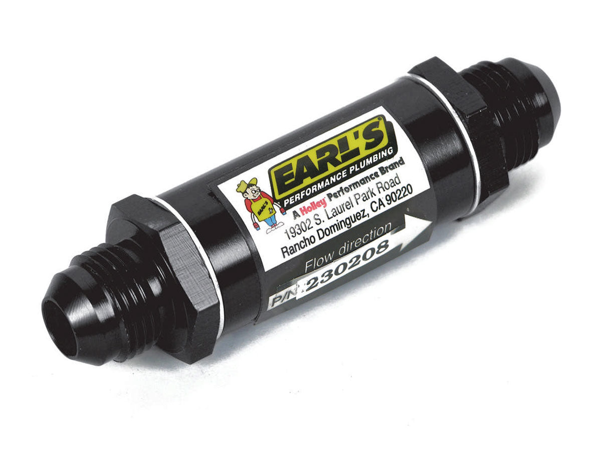 6an Fuel Filter w/85 Micron Screen Ano-Tuff Fuel Filters and Components Earl's Performance