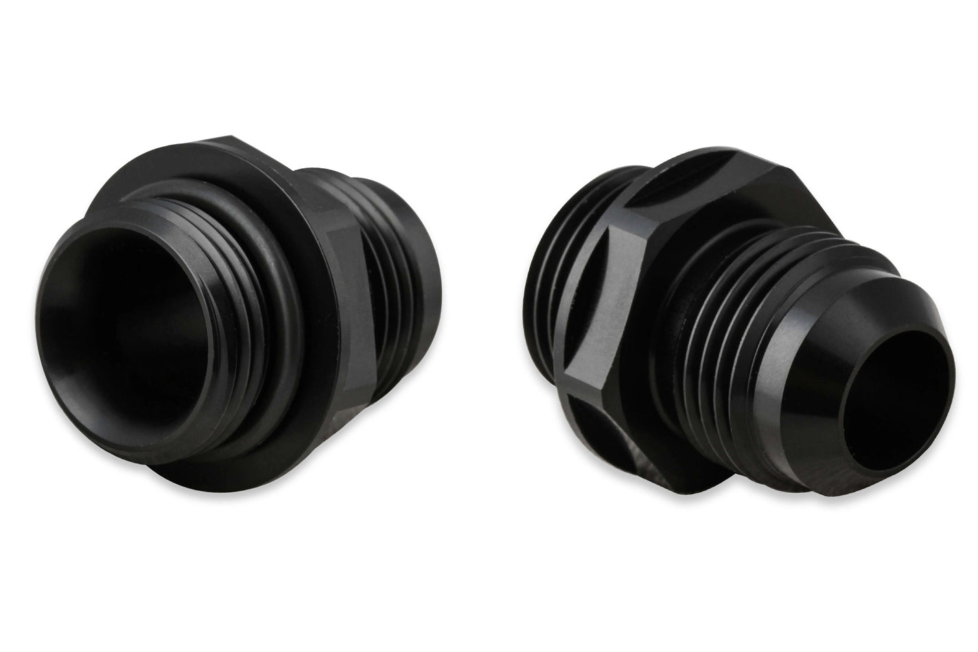 10an Oil Cooler Adapter 2pk - Black AN-NPT Fittings and Components Earl's Performance