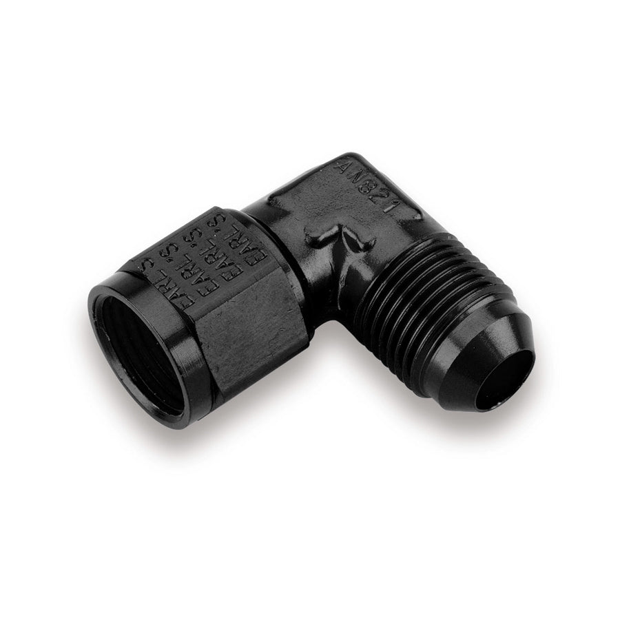 Swivel Fitting Female to Male 3an 90 Deg AN-NPT Fittings and Components Earl's Performance