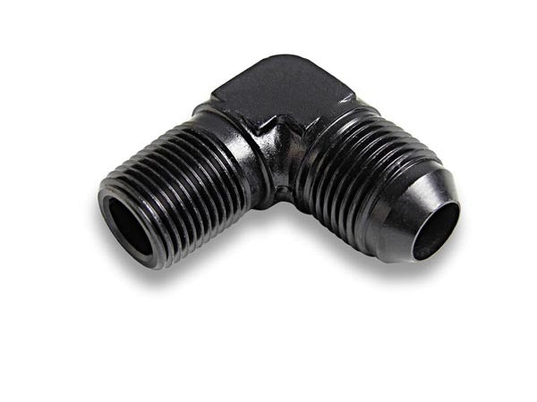 Adapter Fitting 90 Deg 8an to 1/4 NPT AN-NPT Fittings and Components Earl's Performance
