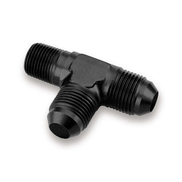 Adapter Fitting Tee NPT on Run 3an to 1/8 NPT AN-NPT Fittings and Components Earl's Performance