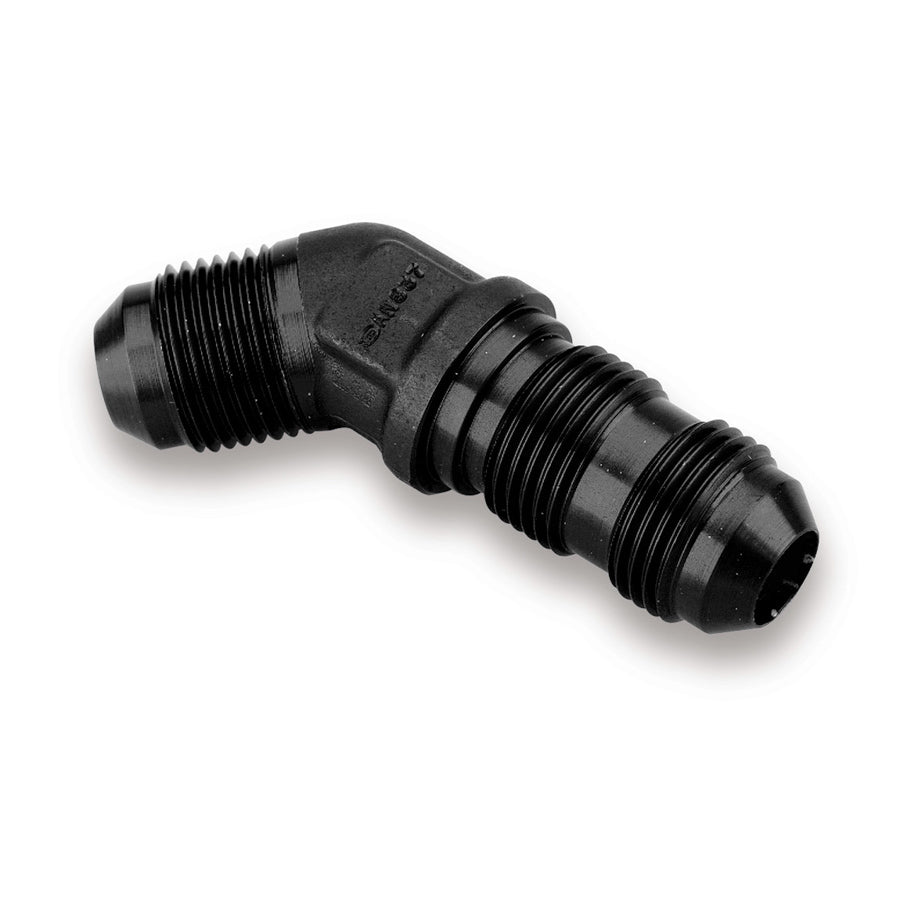 Adapter Fitting Bulkhead 45 Deg 8an AN-NPT Fittings and Components Earl's Performance