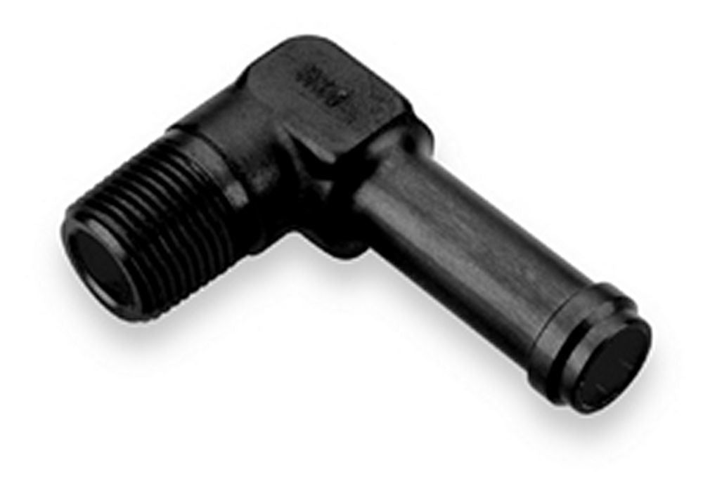 90 Deg 1/2 Id Hose to 3/8npt Fitting Black AN-NPT Fittings and Components Earl's Performance