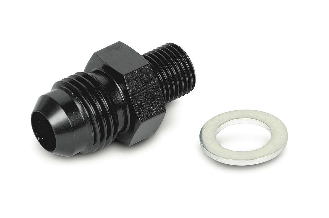 6an to 10mm X 1.0 Webber Carb Adapter Fitting AN-NPT Fittings and Components Earl's Performance