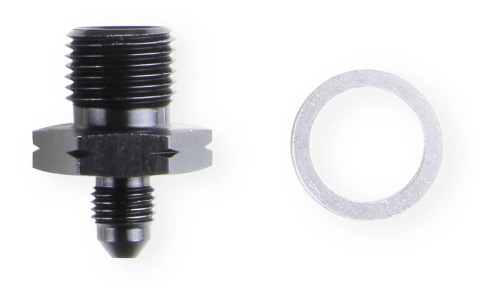 4an Male to 16mm x 1.50 Male Fitting AN-NPT Fittings and Components Earl's Performance