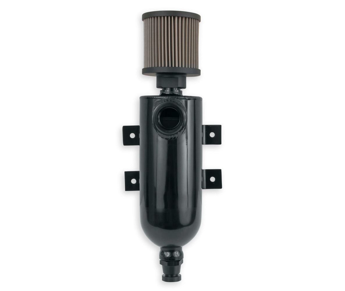 Breather Tank/Catch Can w/12an O-Ring Port Breather Tanks Earl's Performance