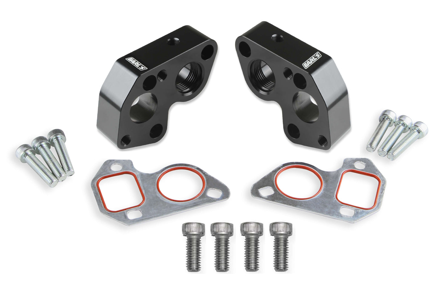 Electric Water Pump Adapter Flange Kit Water Pump Spacers Earl's Performance