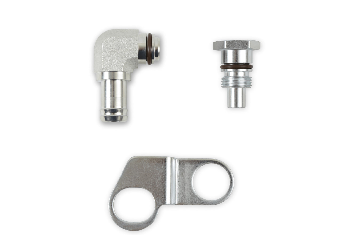 Steel Adapter Fitting - 5/8 Push-On Pwr Steering AN-NPT Fittings and Components Earl's Performance