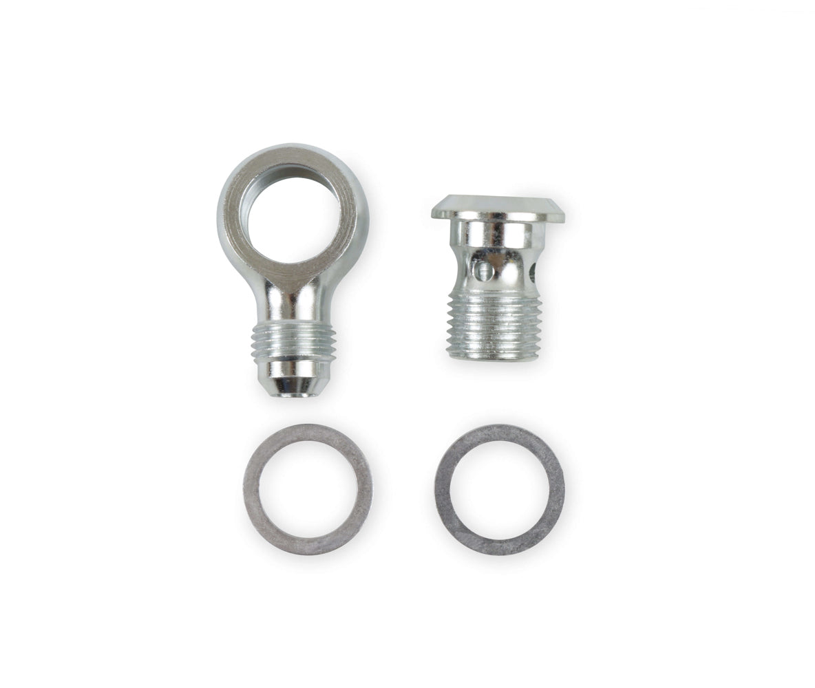 Steel Adapter Fitting - #6 Banjo to 16mm x 1.5 AN-NPT Fittings and Components Earl's Performance
