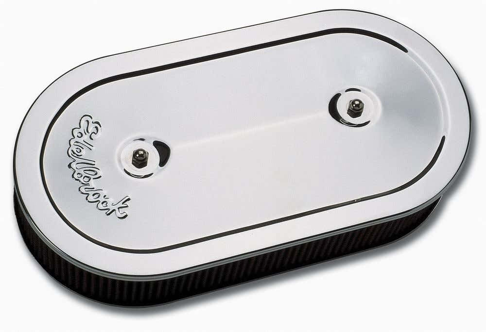 Oval Air Cleaner for Dual Quads Air Cleaner Assemblies and Air Intake Kits Edelbrock