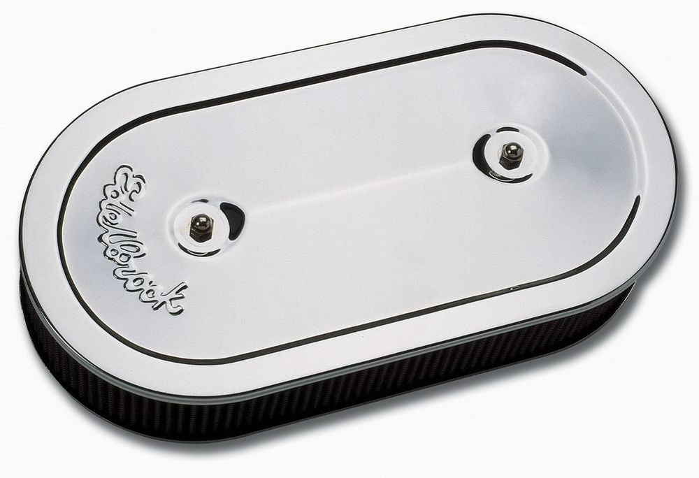 Oval Air Cleaner for Dual Quads Air Cleaner Assemblies and Air Intake Kits Edelbrock
