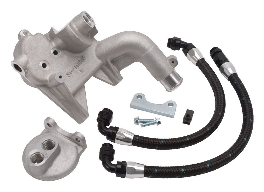 E-Force Hardware Kit - 04-12 Ford F150 Oil Filter Relocation Kits and Components Edelbrock