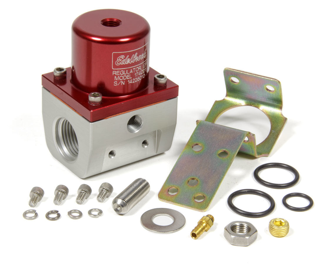 Fuel Pressure Regulator EFI Style 35-90psi Red Fuel Pressure Regulators Edelbrock