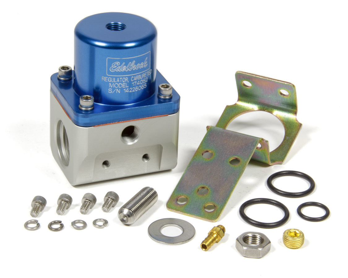 Fuel Pressure Regulator Bypass Style 180GPH Blue Fuel Pressure Regulators Edelbrock