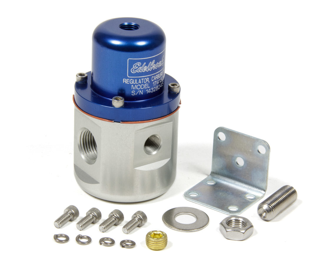 Fuel Pressure Regulator Bypass Style 160GPH Blue Fuel Pressure Regulators Edelbrock