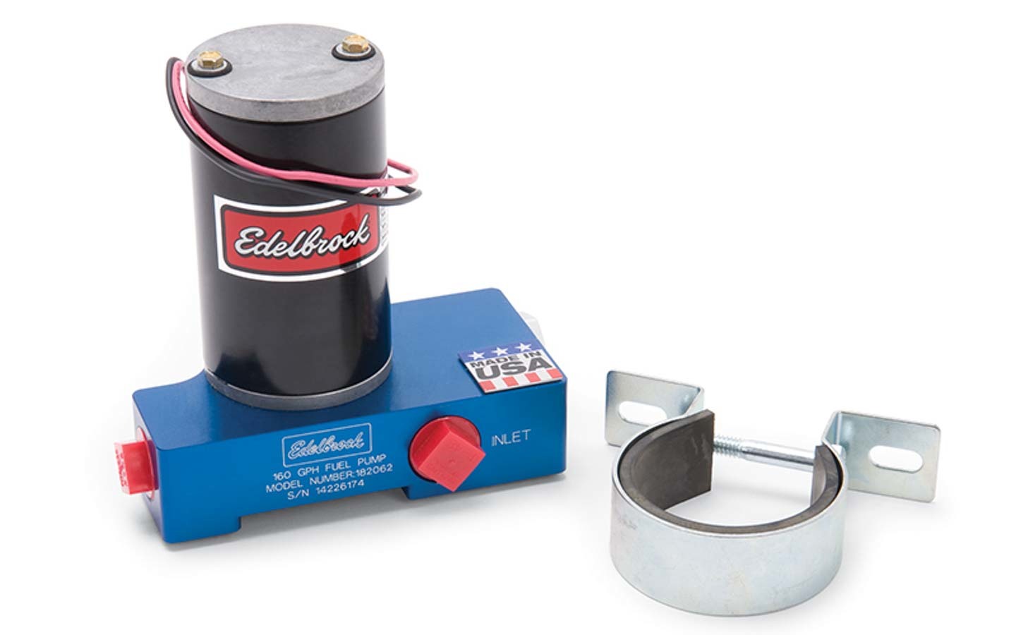 Carb Electric Fuel Pump 160GPH @ 12psi Blue Fuel Pumps Edelbrock