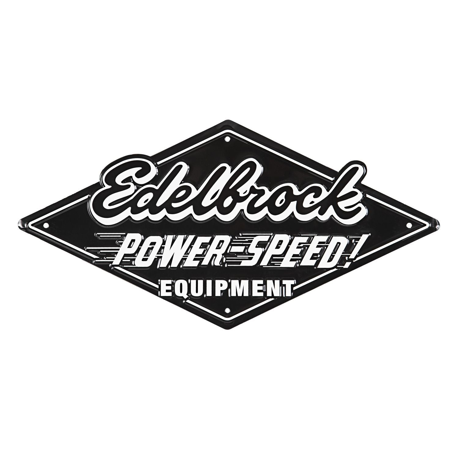 Edelbrock Power Speed Tin Garage Sign Collectable Signs Edelbrock
