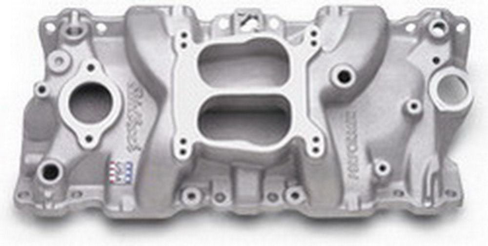SBC Performer Q-Jet Manifold - 262-400 Intake Manifolds Edelbrock