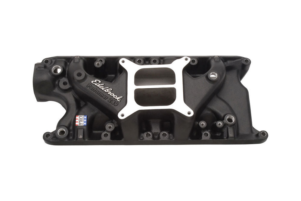 SBF Performer Manifold - 260/302 - Black Intake Manifolds Edelbrock