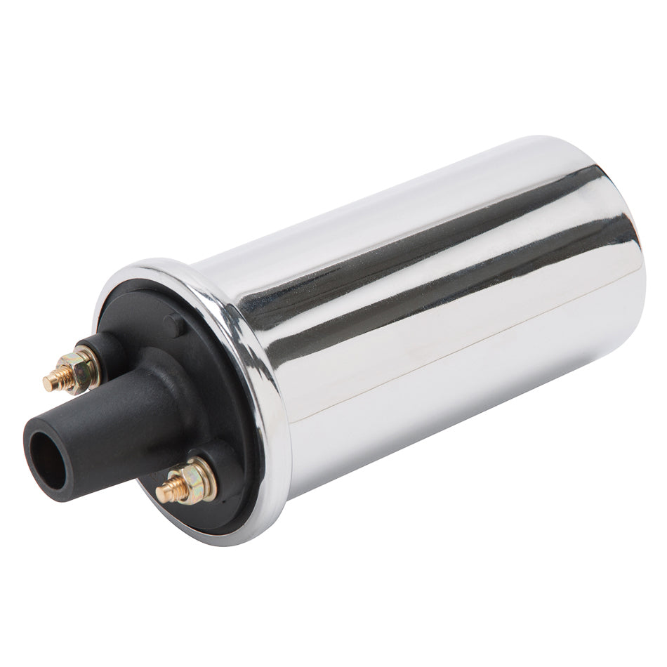 Max-Fire Ignition Coil Oil Filled - Chrome Ignition Coils Edelbrock
