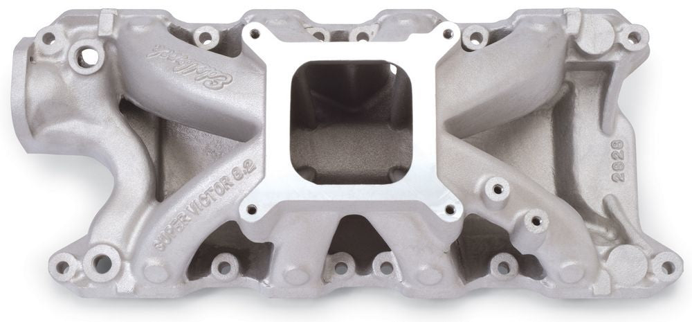 SBF Super Victor 8.2in Manifold - 289-302 Intake Manifolds Edelbrock