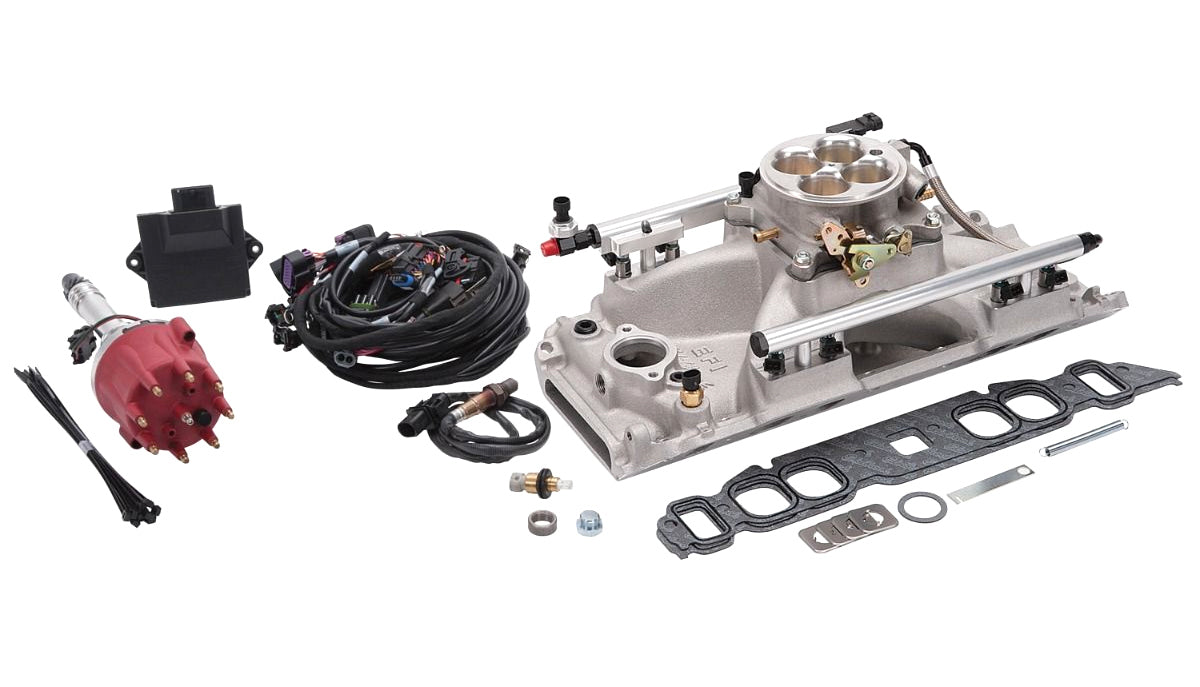 Pro-Flo 4 EFI Kit BBC w/Oval Ports 550 HP Electronic Fuel Injection Systems Edelbrock