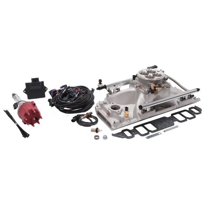 Pro-Flo 4 EFI Kit BBC w/Rect Ports 625 HP Electronic Fuel Injection Systems Edelbrock