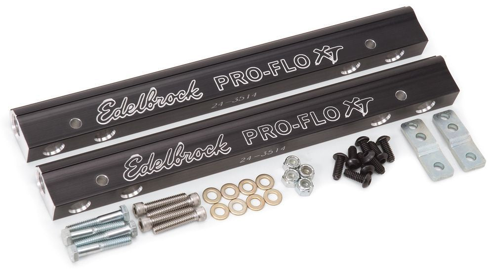 EFI Fuel Rail Kit SBC Pro-Flo XT Use w/7137 Fuel Rails and Components Edelbrock