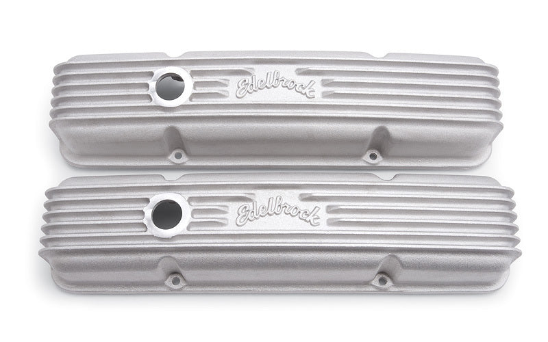 Valve Cover Kit Classic Finned SBC 59-86 Valve Covers Edelbrock