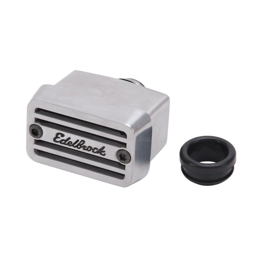Elite Series Breather - Top Mnt. w/Name Valve Cover Breathers and Components Edelbrock