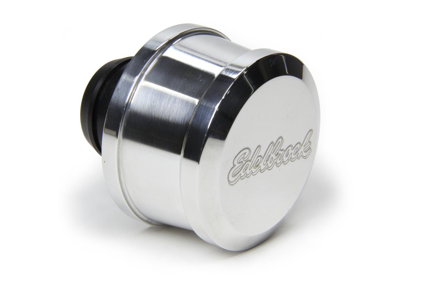 Billet Aluminum Breather - Polished Valve Cover Breathers and Components Edelbrock
