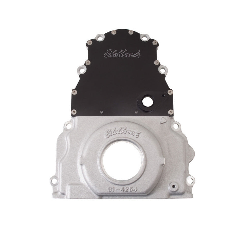 GM Timing Cover - LS Series - 2pc. Timing Covers Edelbrock