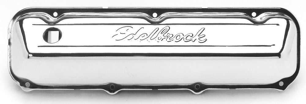 Signature Series V/C's - BBF Chrome Steel Valve Covers Edelbrock