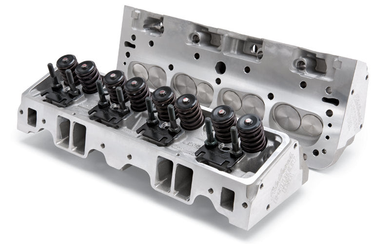 SBC E-Street Cylinder Heads - 70cc 2.02/1.60 Cylinder Heads Edelbrock