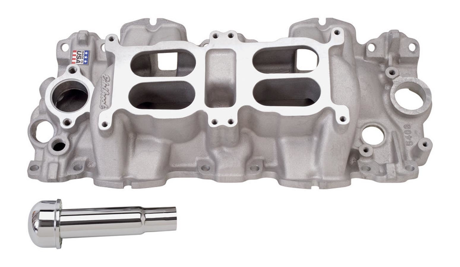Performer RPM Dual Duad Manifold - Chevy 348-409 Intake Manifolds Edelbrock