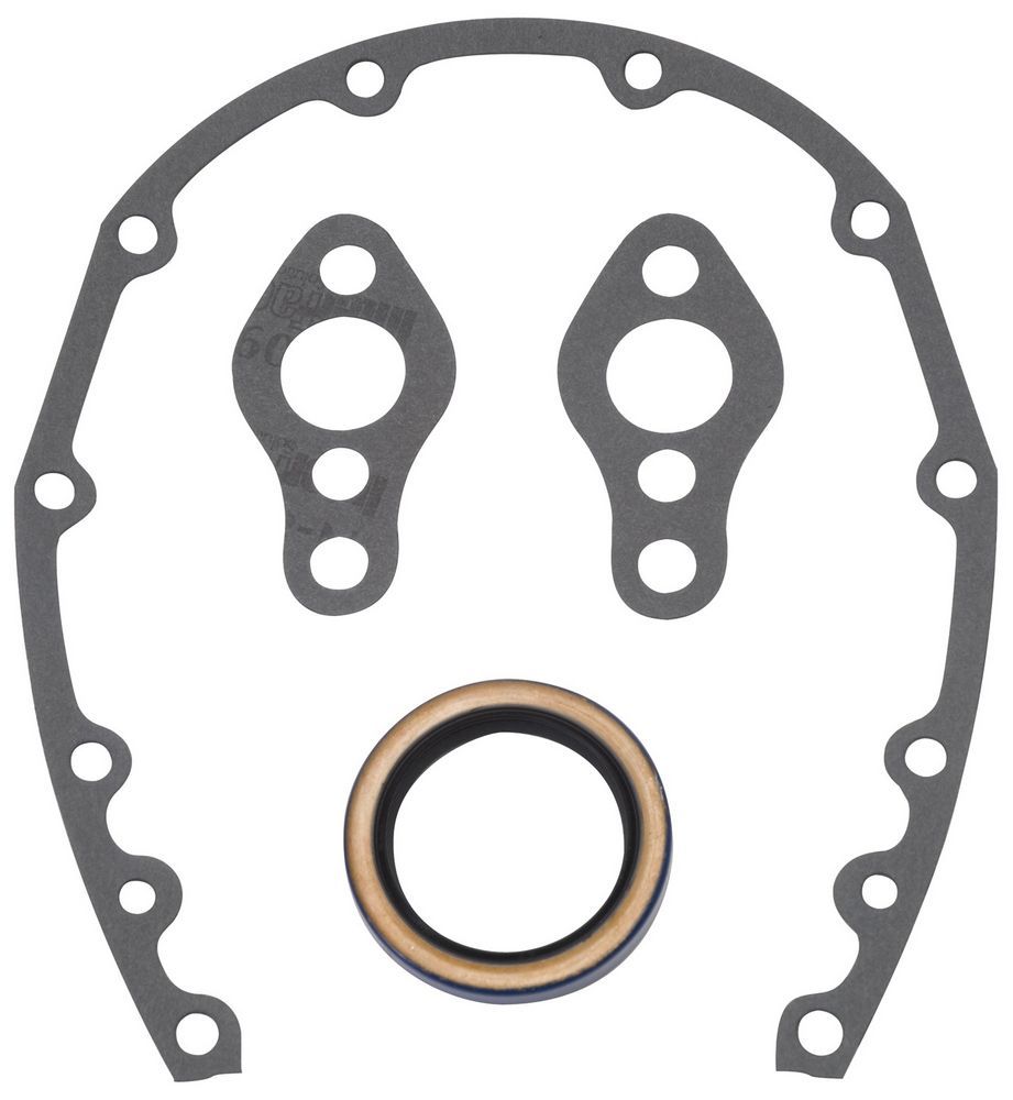 SBC Timing Cover Gasket and Oil Seal Kit Engine Gasket Kits Edelbrock