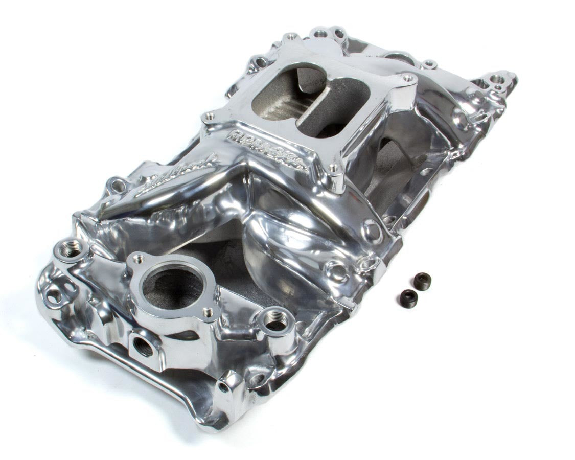 BBC Performer RPM A/G Manifold- R/P- Polished Intake Manifolds Edelbrock