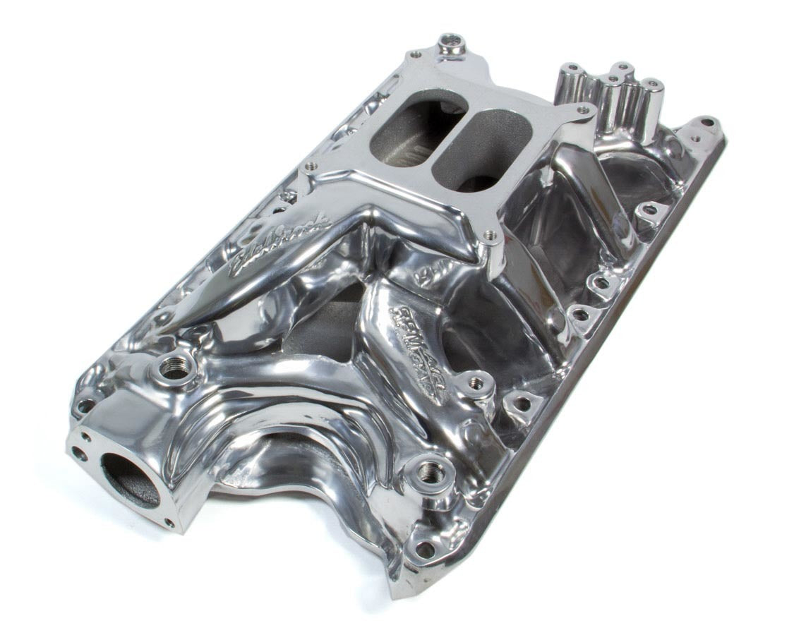 SBF Performer RPM A/G Manifold - Polished 7581 Intake Manifolds Edelbrock