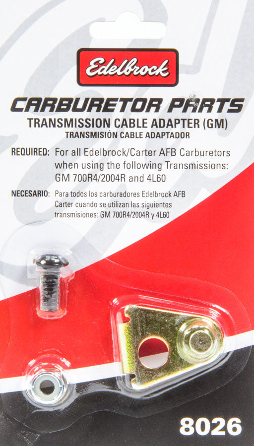 Bracket - 700R4 Trans Cable Adapter Automatic Transmission Kickdowns Edelbrock