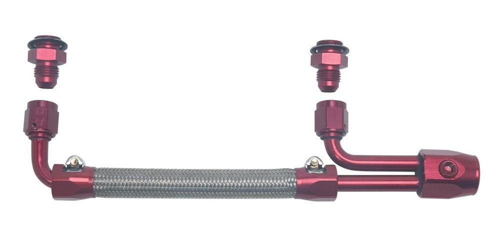 Dual Quad Fuel Line Kit Carburetor Fuel Lines/Logs Edelbrock