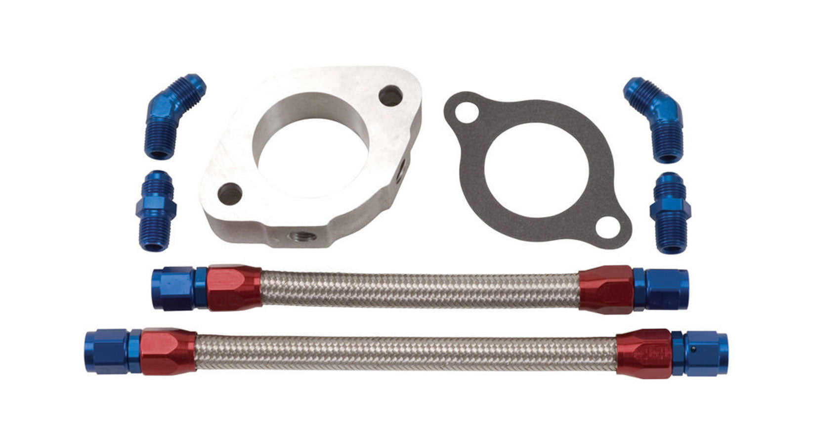 Water Bypass Kit - GM Water Neck Spacers/Risers Edelbrock
