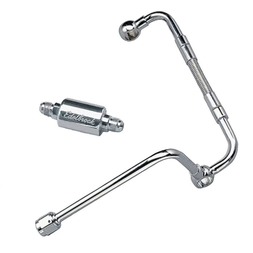 Dual Feed Fuel Line Kit Carburetor Fuel Lines/Logs Edelbrock