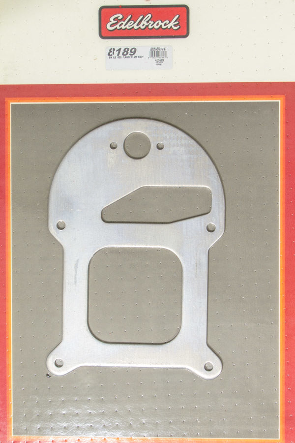 Single Regulator Flange Plate Fuel Pump/Filter/Regulator/Cooler Brackets Edelbrock