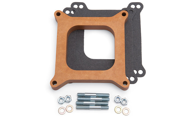 3/4in Carb Spacer - Wood Style Carburetor Adapters and Spacers Edelbrock