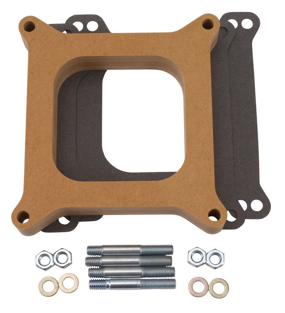 Carburetor Spacer - 1in Thick - Wood Carburetor Adapters and Spacers Edelbrock