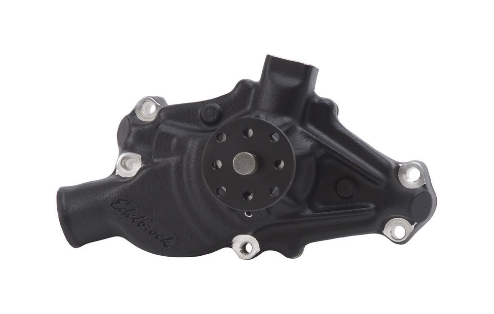SBC Water Pump - Short Black Water Pumps - Mechanical Edelbrock